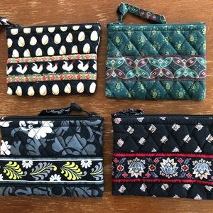 4 Vera Bradley Coin Purses